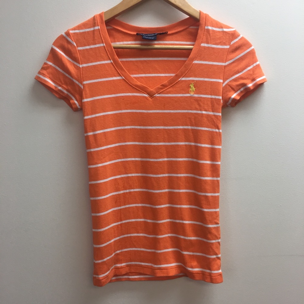 NWOT Ralph Lauren Small Knit Cotton V Neck